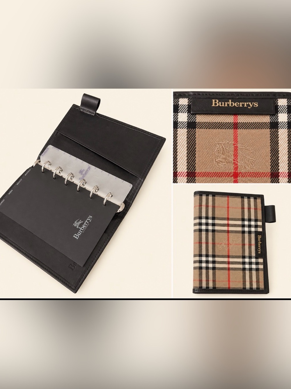 Burberrys EUC Classic Agenda Ring Planner